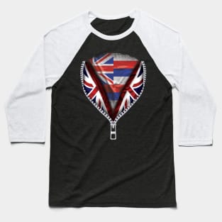 Hawaiian Flag  Hawaii Flag zipped British Flag - Gift for Hawaiian From Hawaii Baseball T-Shirt